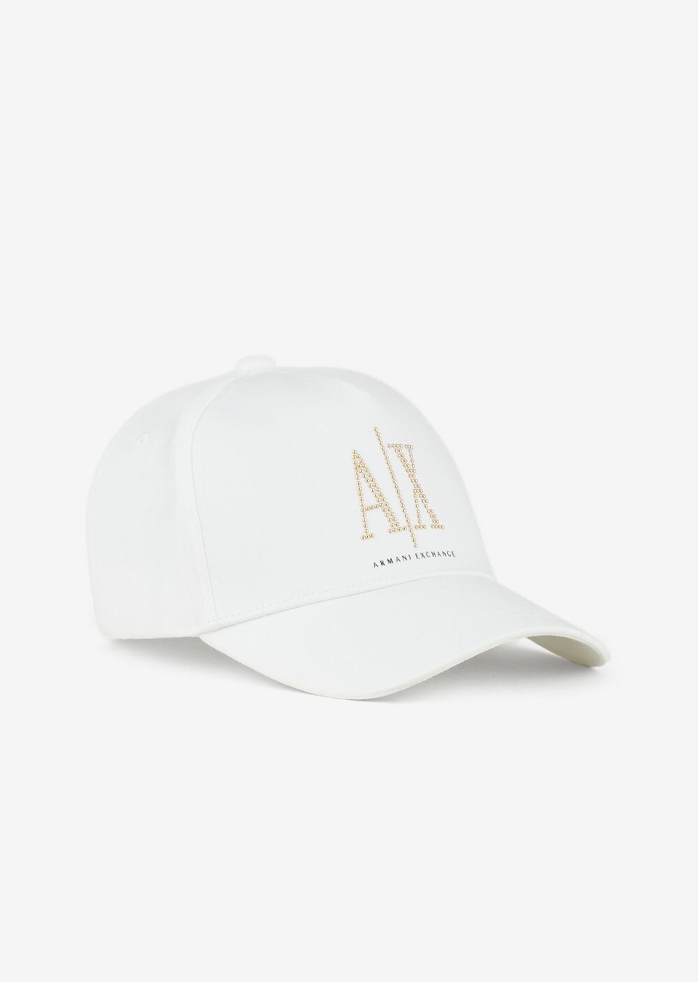 

Бейсболка с логотипом из бисера Armani Exchange, белый