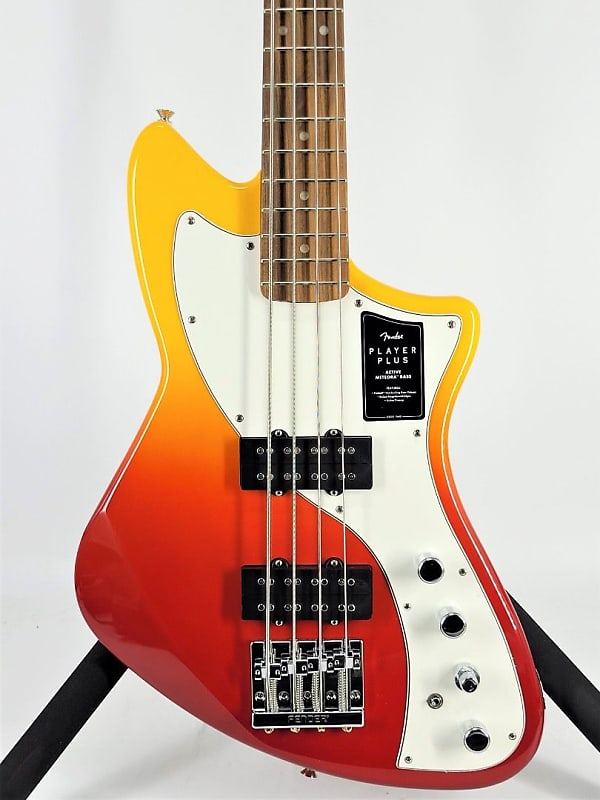 Fender Player Plus Active Meteora Bass Tequila Sunrise w/Gig Bag Серийный номер MX22018046 014-7393-387-8046