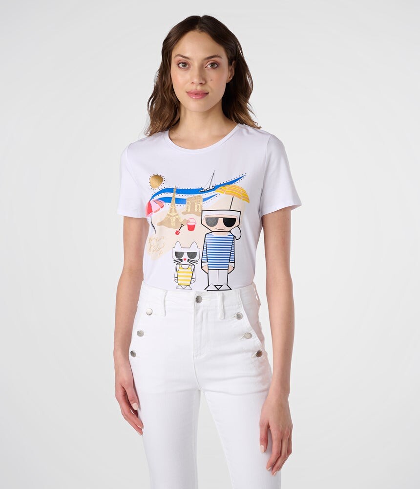 

Футболка karl beach Karl Lagerfeld, белый