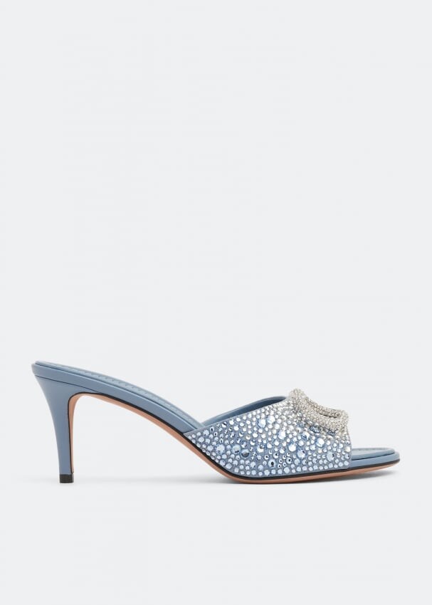 

Мюли VALENTINO GARAVANI VLogo Signature embellished mules , синий