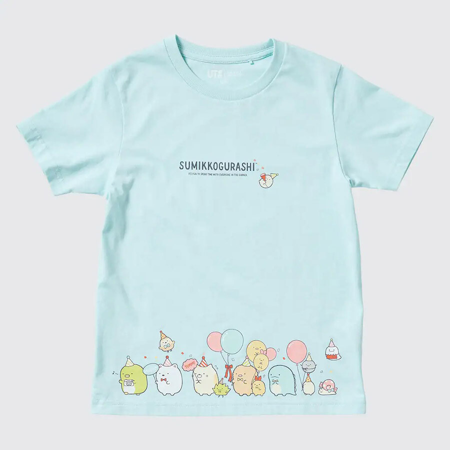 

Футболка Uniqlo UT Sumikkogurashi, голубой