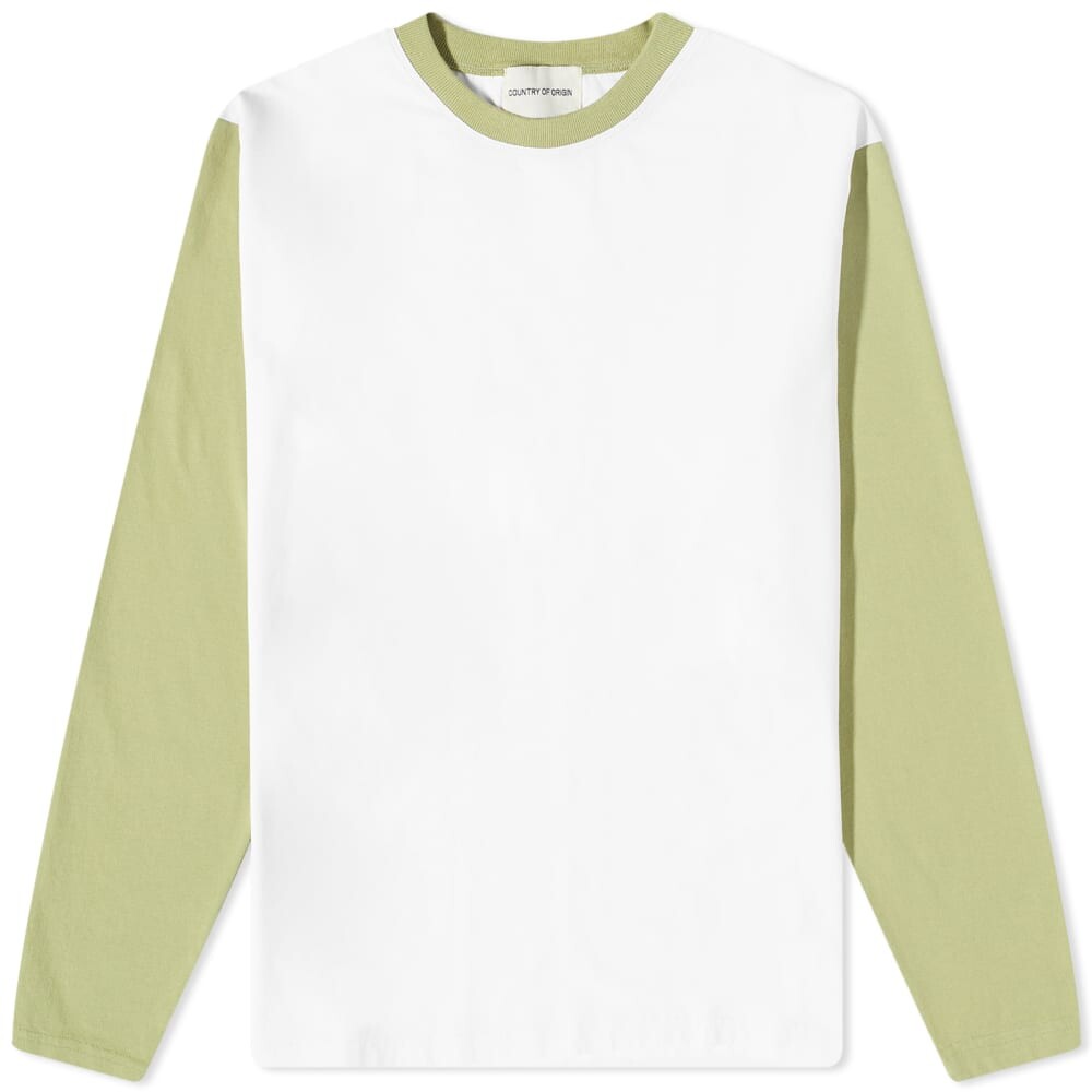 

Футболка Country of Origin Long Sleeve Baseball Tee, Желтый