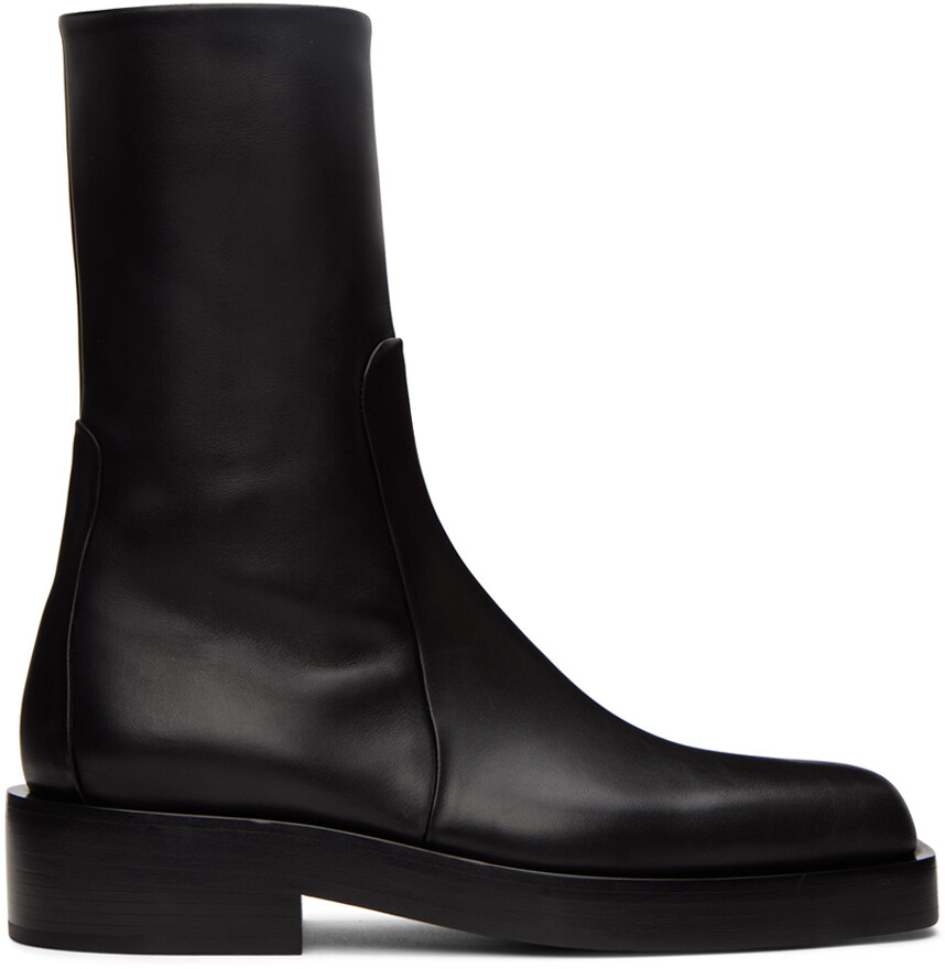 

Черные ботильоны на молнии Jil Sander