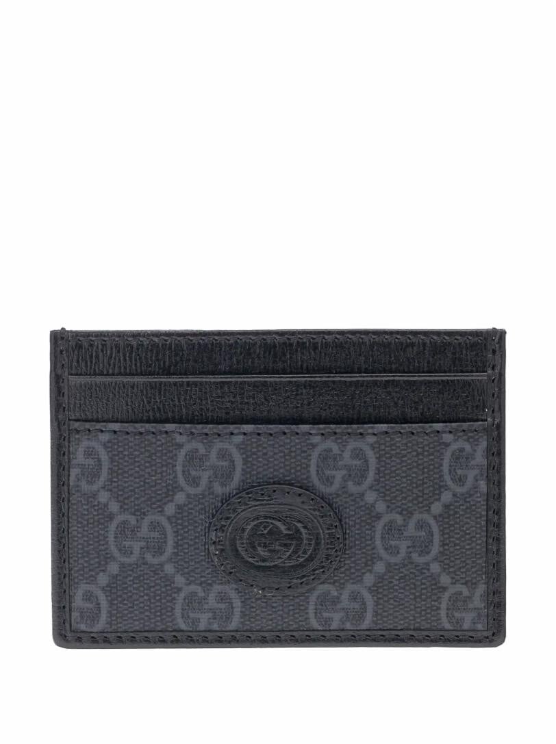 

Кожаная визитница с логотипом Gucci