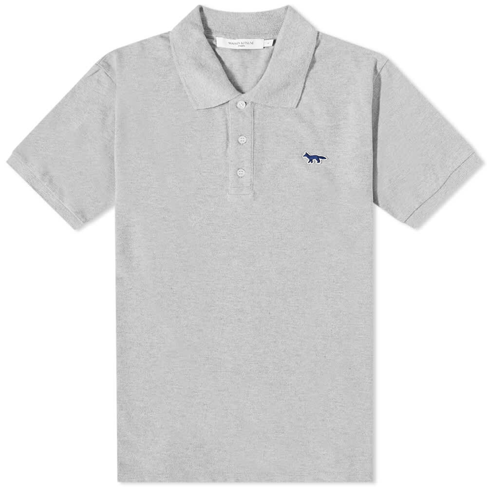 

Футболка Maison Kitsuné Navy Fox Patch Classic Polo, Серый