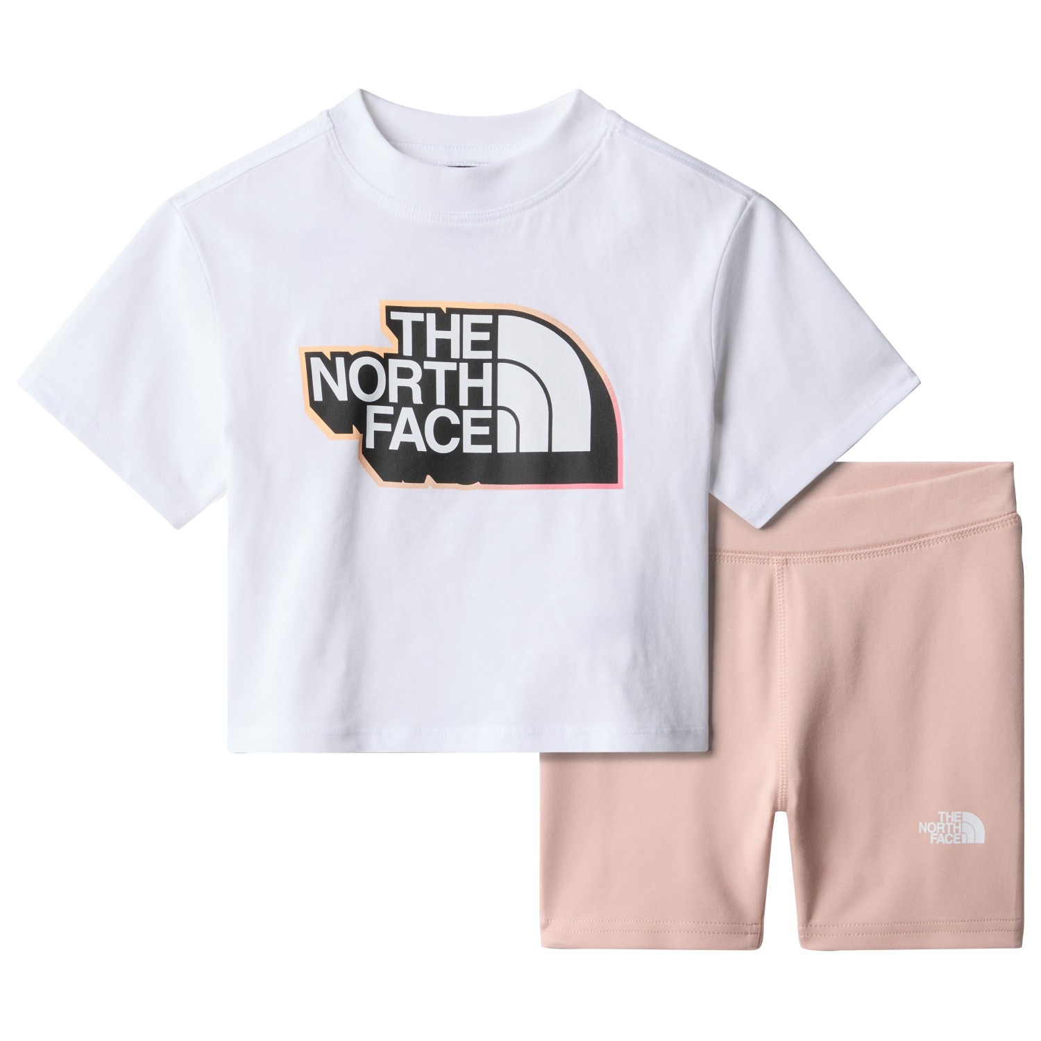 Футболка The North Face Girl's Summer Set, цвет TNF White/Pink Moss