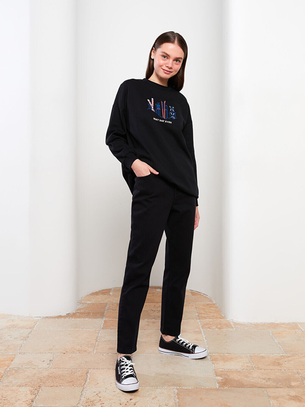 

Прямые женские брюки стандартного кроя LCW Modest