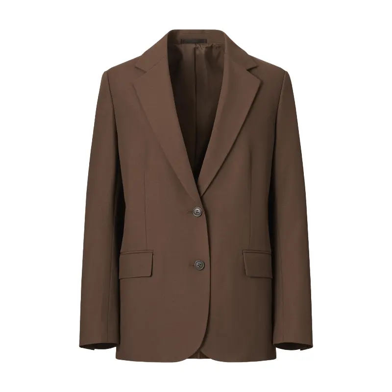 

Пиджак Uniqlo Relaxed fit tailored, коричневый