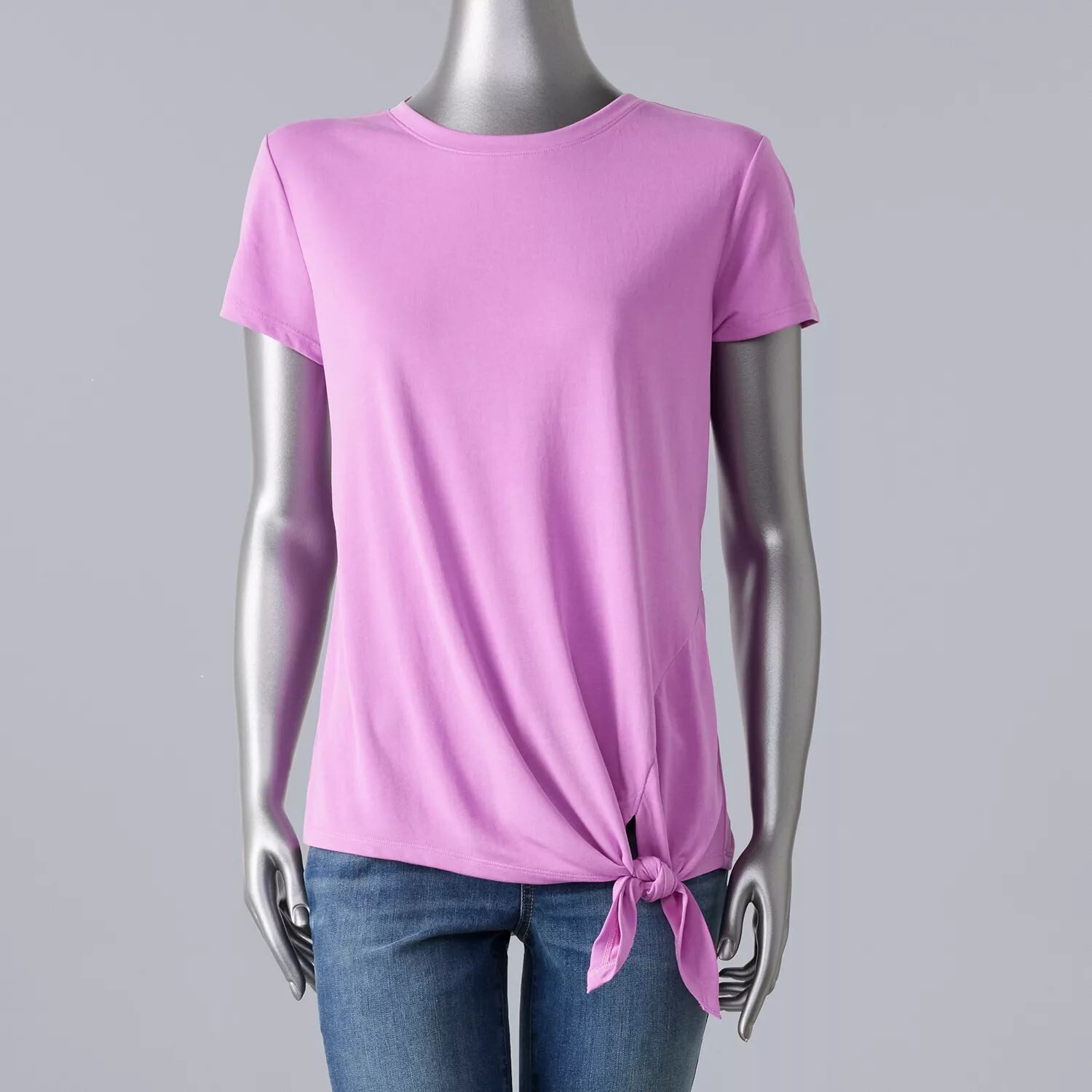 

Petite Simply Vera Футболка с узлом по бокам Vera Wang Simply Vera Vera Wang