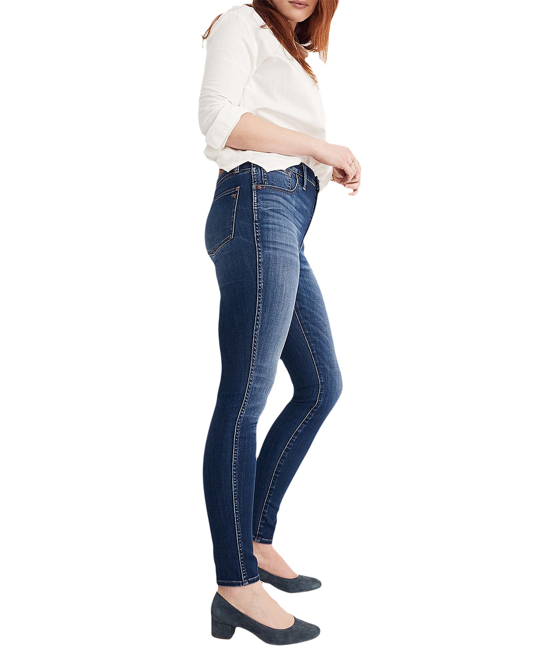 Джинсы Madewell, Tall 10 High-Rise Skinny Jeans in Danny Wash: TENCEL Denim Edition