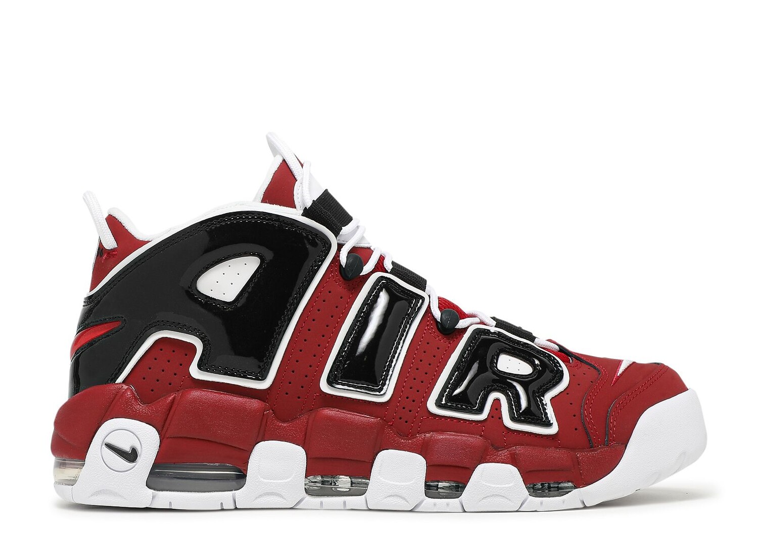 

Кроссовки Nike Air More Uptempo 'Bulls' 2021, красный