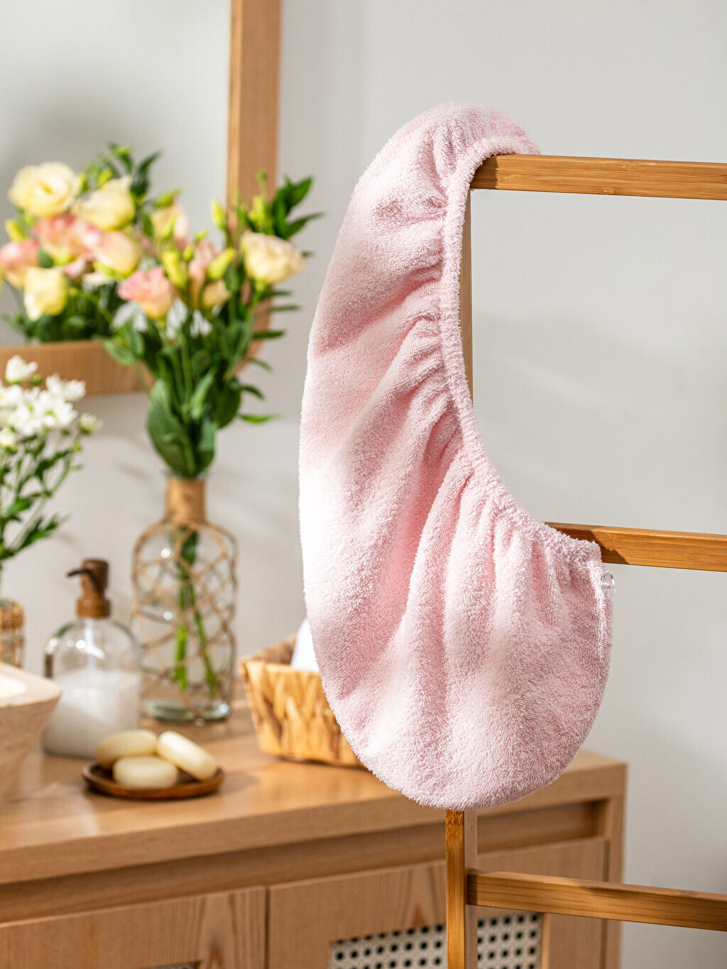 

Хлопковое женское полотенце для волос LCW Home