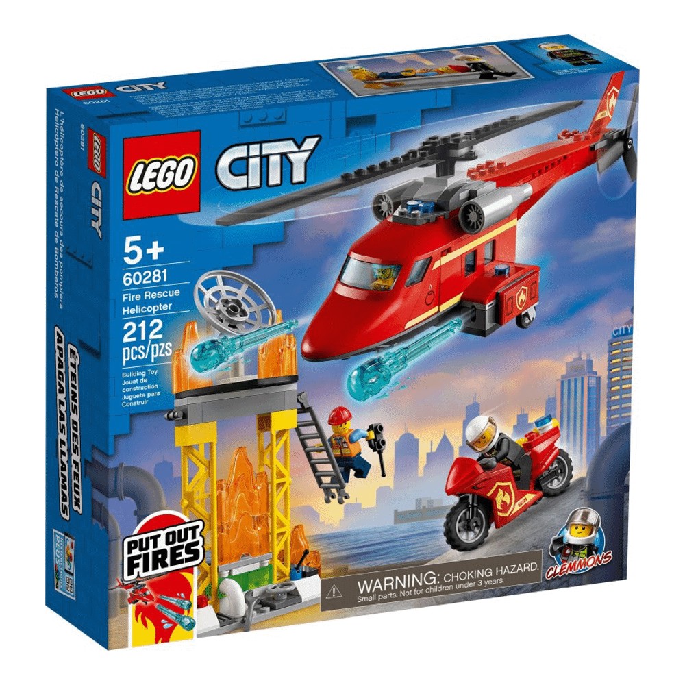 Конструктор LEGO City 60281 пожарный вертолет цена и фото