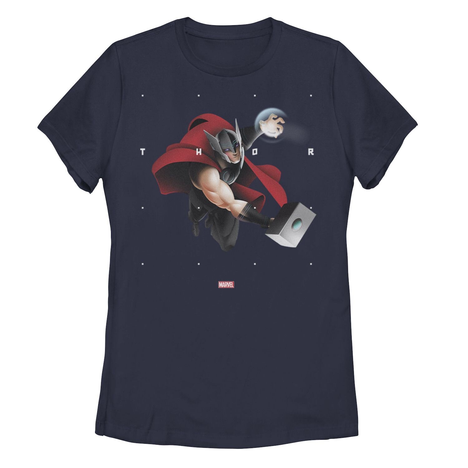 

Футболка с портретом Marvel Thor Halftone Word Stack для юниоров Licensed Character