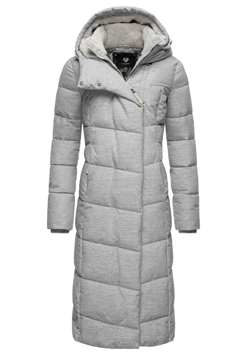 

Зимнее пальто Ragwear, прозрачный, Серый