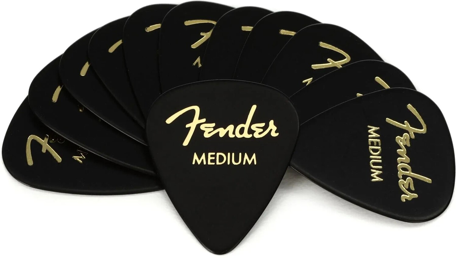 

Медиаторы Fender 351 Premium для гитары — средний черный, 12 шт.