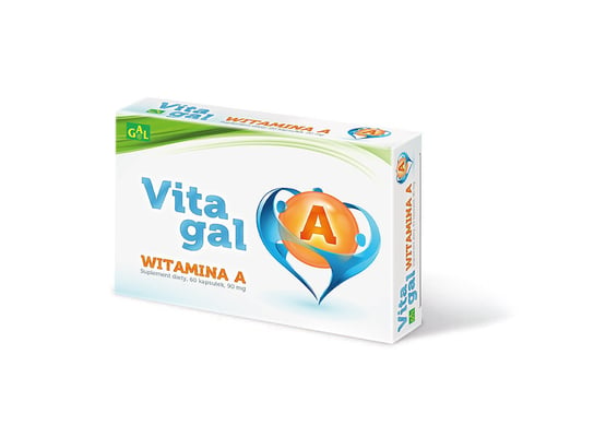 Gal, VitaGal, витамин А, 60 гибких капсул