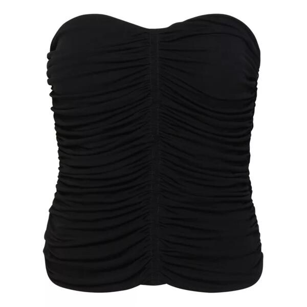 

Футболка viscose bustier Saint Laurent, черный