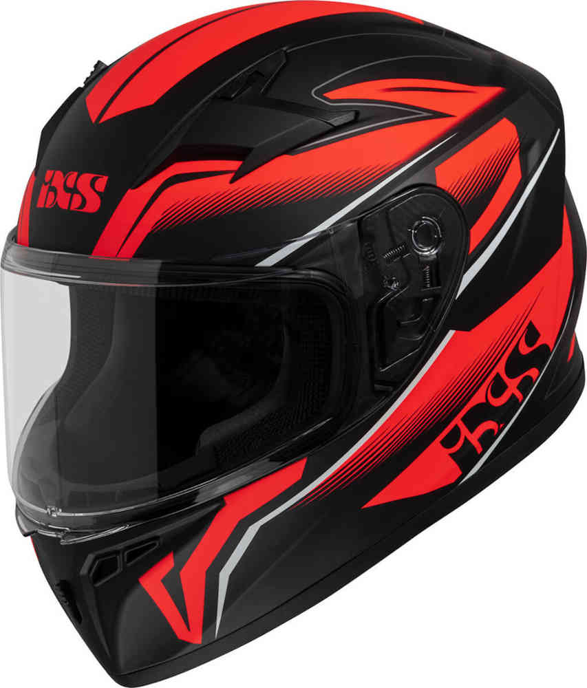 136 2.0 Детский шлем IXS, черный матовый/красный