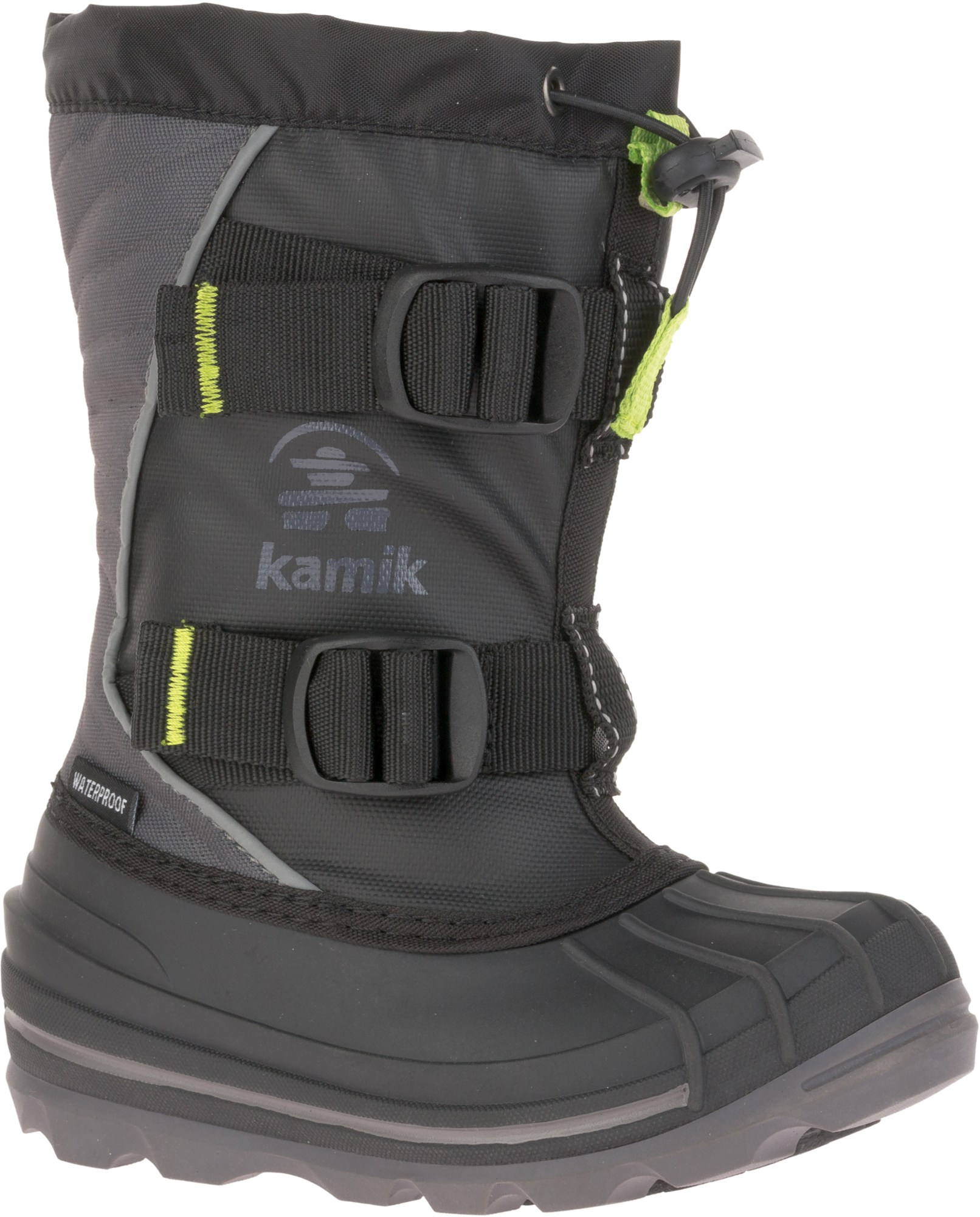 Зимние ботинки Glacial 4 — детские Kamik, черный сапоги kamik unicorn детские водонепроницаемые с принтом фуксия