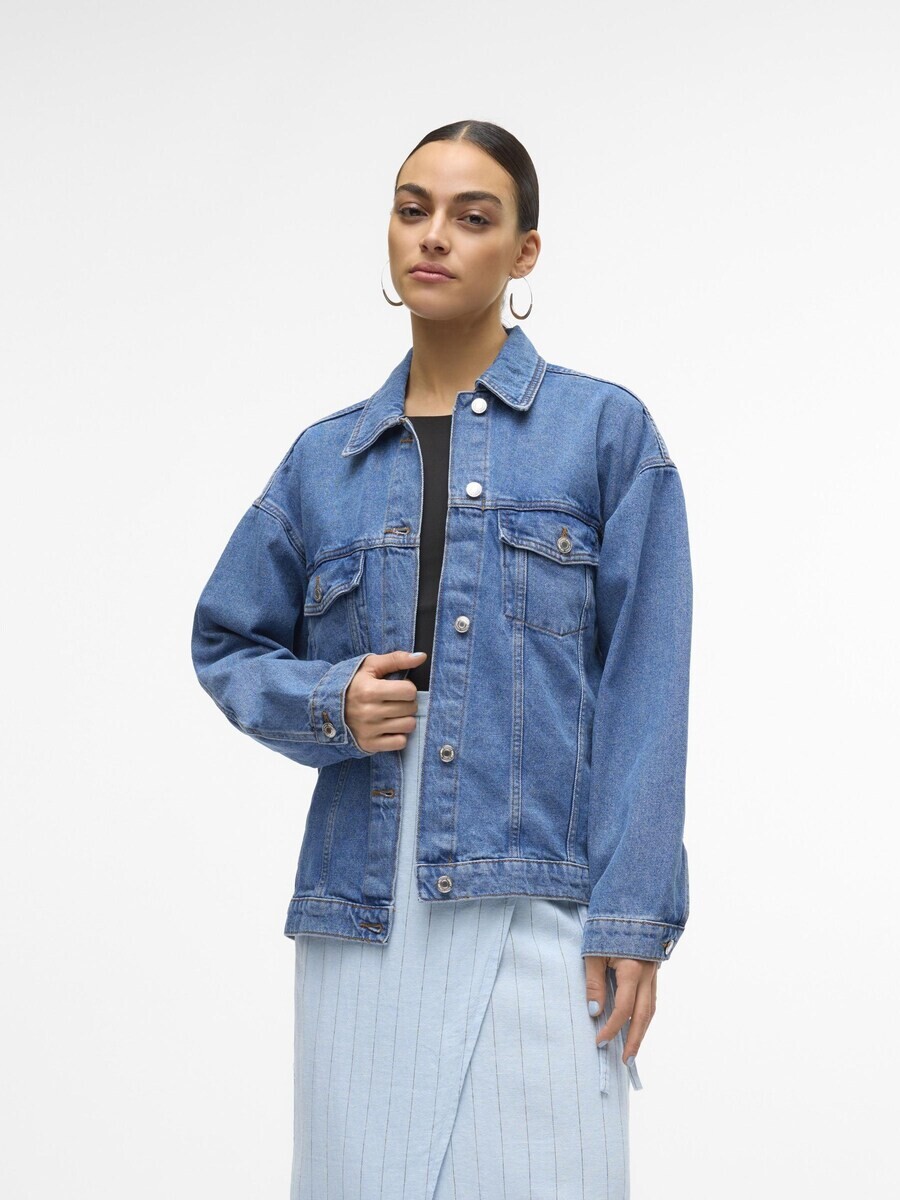 Межсезонная куртка Vero Moda, синий джинсовый