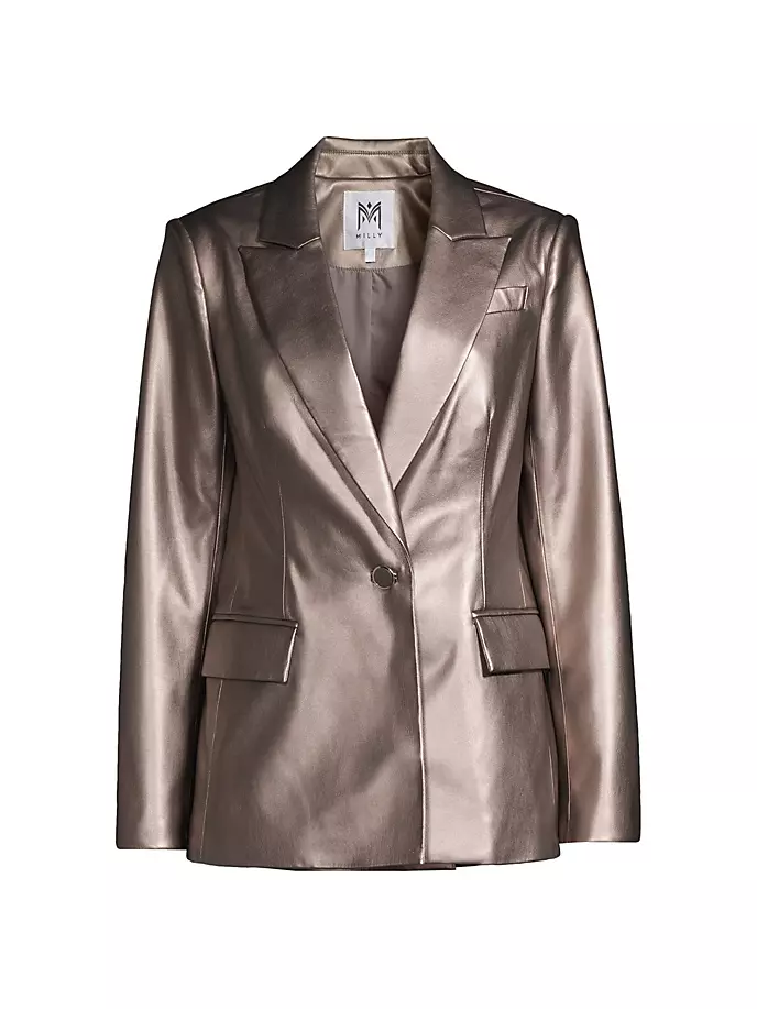 

Блейзер из искусственной кожи Alexa Milly, цвет silver