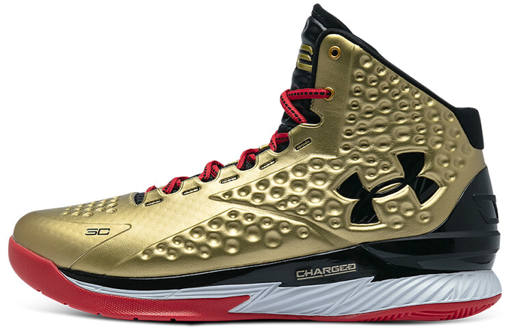 

Баскетбольные кроссовки Under Armour Curry 1 Mid Nation's Finest черный/золотой