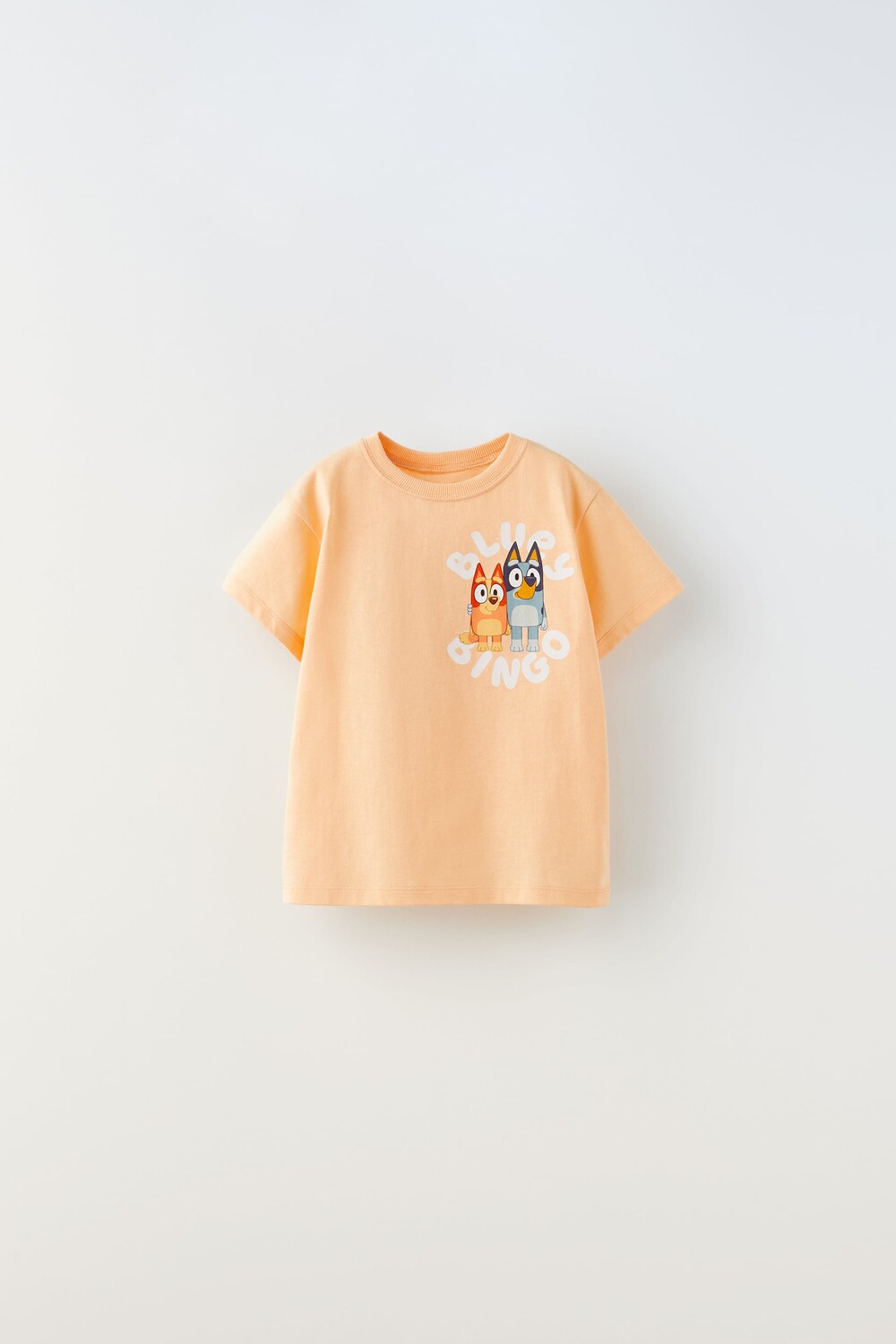 

Синяя футболка Zara, мандарин