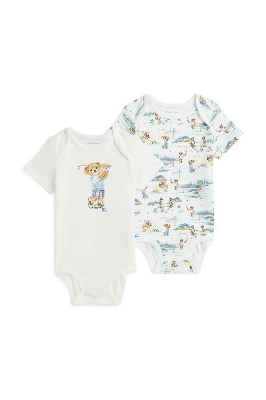 

Polo Ralph Lauren Комплект из 2 хлопковых боди для малышей, зеленый