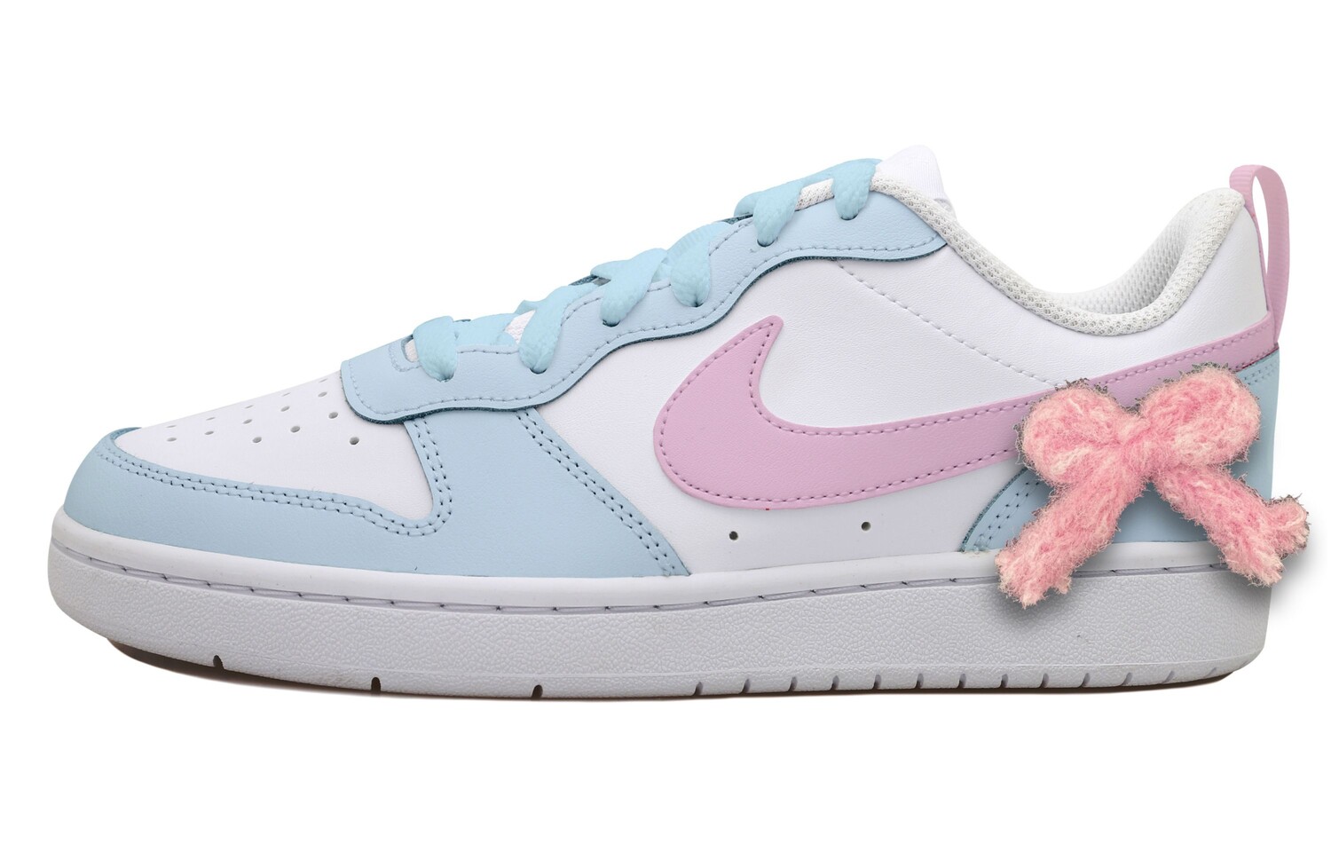 

Кроссовки Nike Court Borough 2 Skateboarding Shoes Women's Low-top White/Blue/Pink, белый/синий/розовый