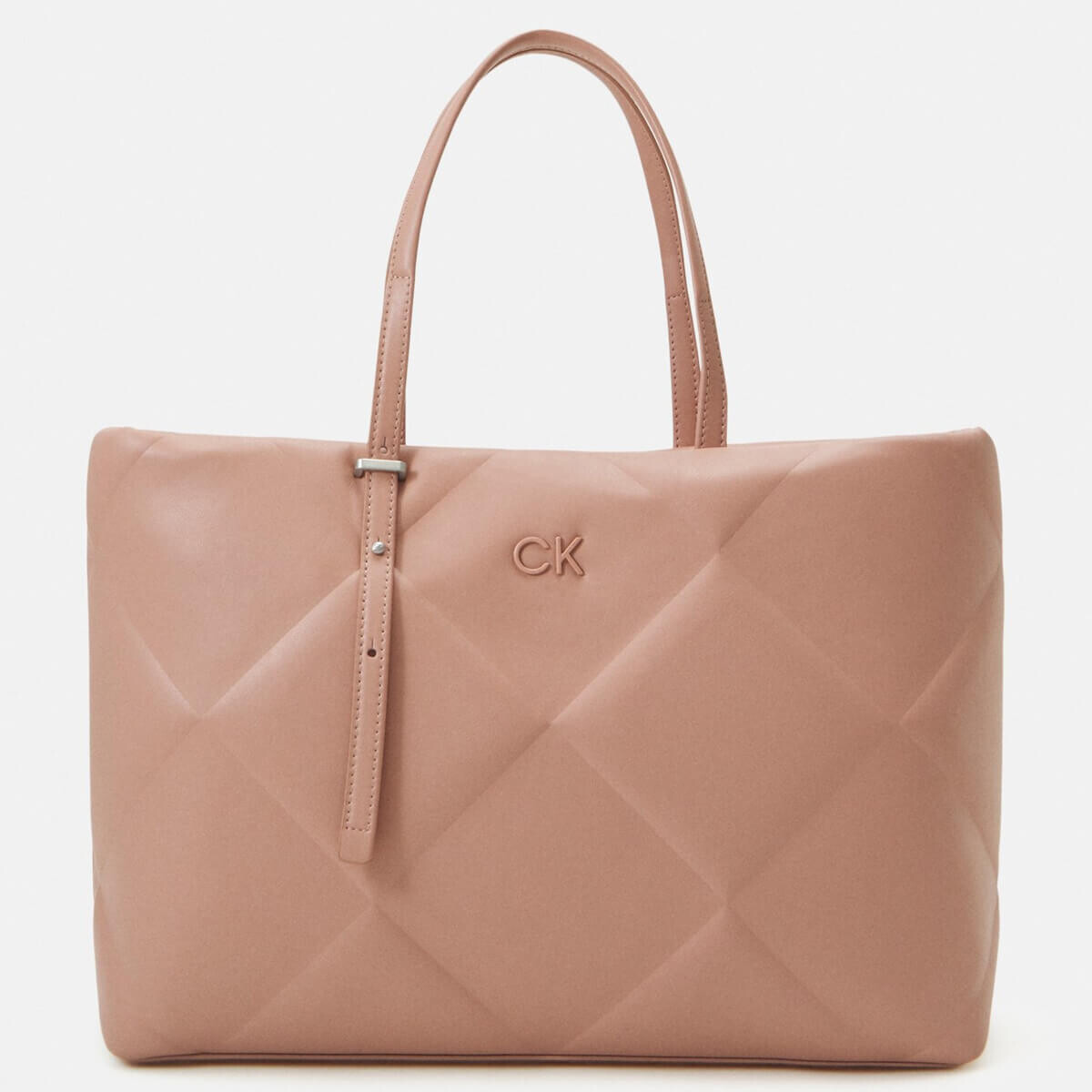 

Сумка-тоут Calvin Klein Lock Quilt, светло-розовый