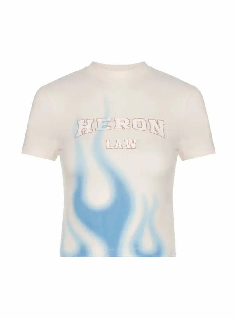 

Укороченная футболка с логотипом Heron Preston