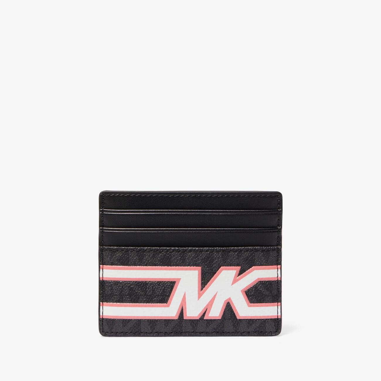 

Картхолдер Michael Kors Cooper Graphic Logo Tall, черный/розовый