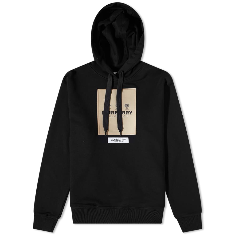 

Толстовка Burberry Owie Label Logo Hoody, Черный