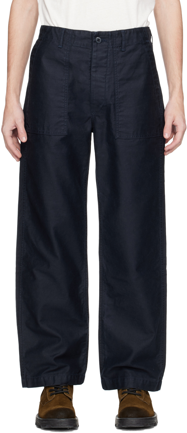 Темно-синие брюки общего назначения Re/Done style mexico