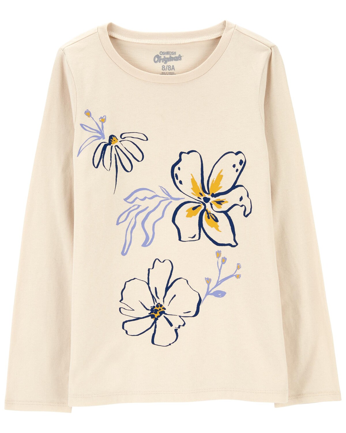 

Футболка Kid Flower из джерси Carter's, белый