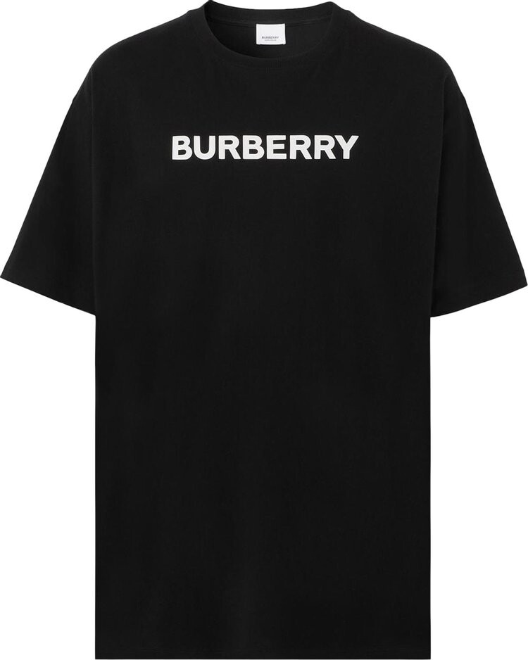 

Футболка Burberry Logo Print Oversized T-Shirt 'Black', черный