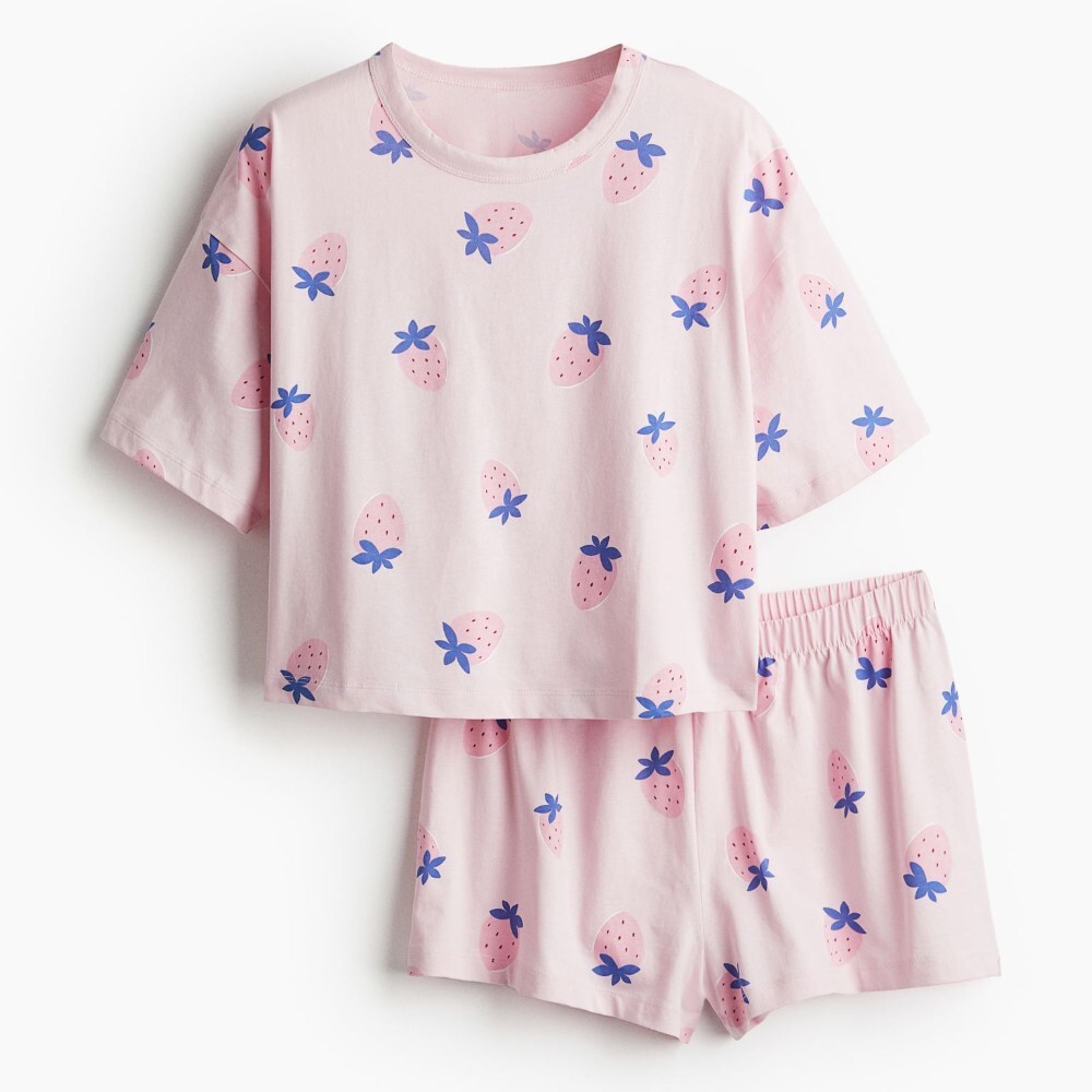 

Пижамный комплект H&M Strawberries, светло-розовый