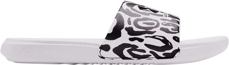 

Сандалии Under Armour Wmns Ansa Graphic Slides Zebra, белый