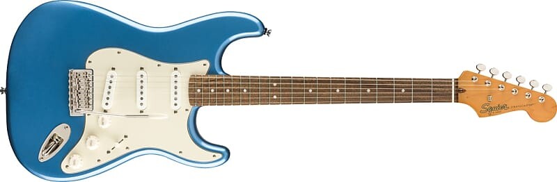 

Squier Classic Vibe '60s Stratocaster в синем цвете Лейк-Плэсид