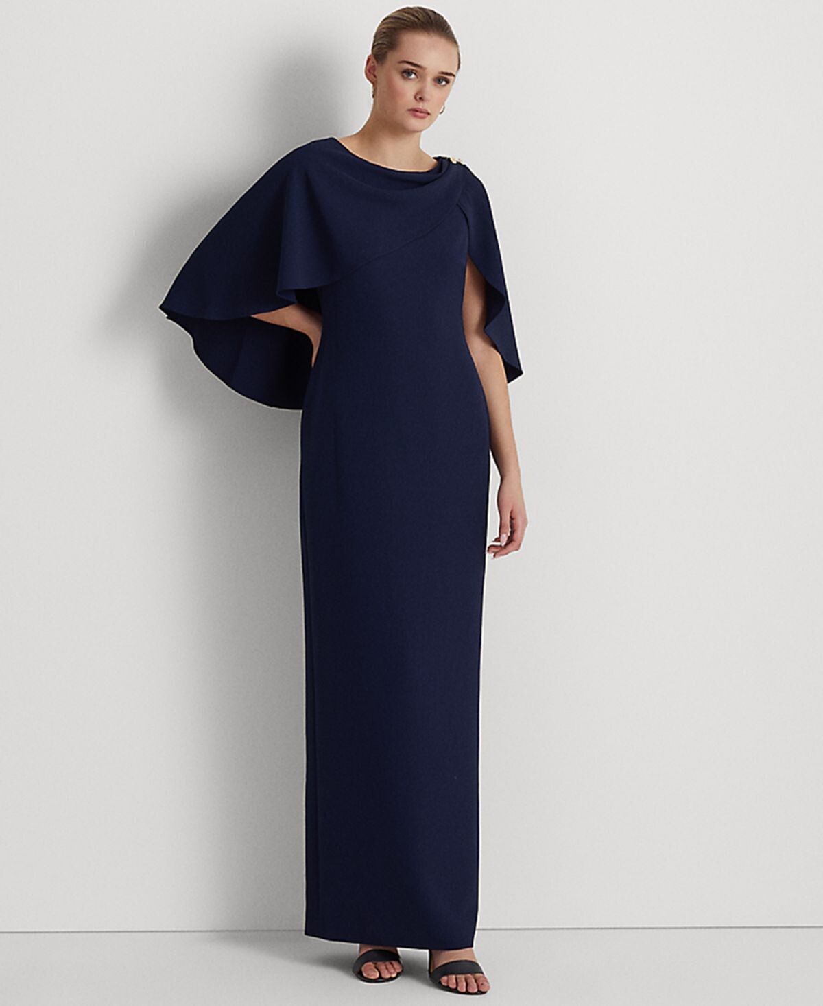 

Женское платье из крепа-накидки Lauren Ralph Lauren, мульти