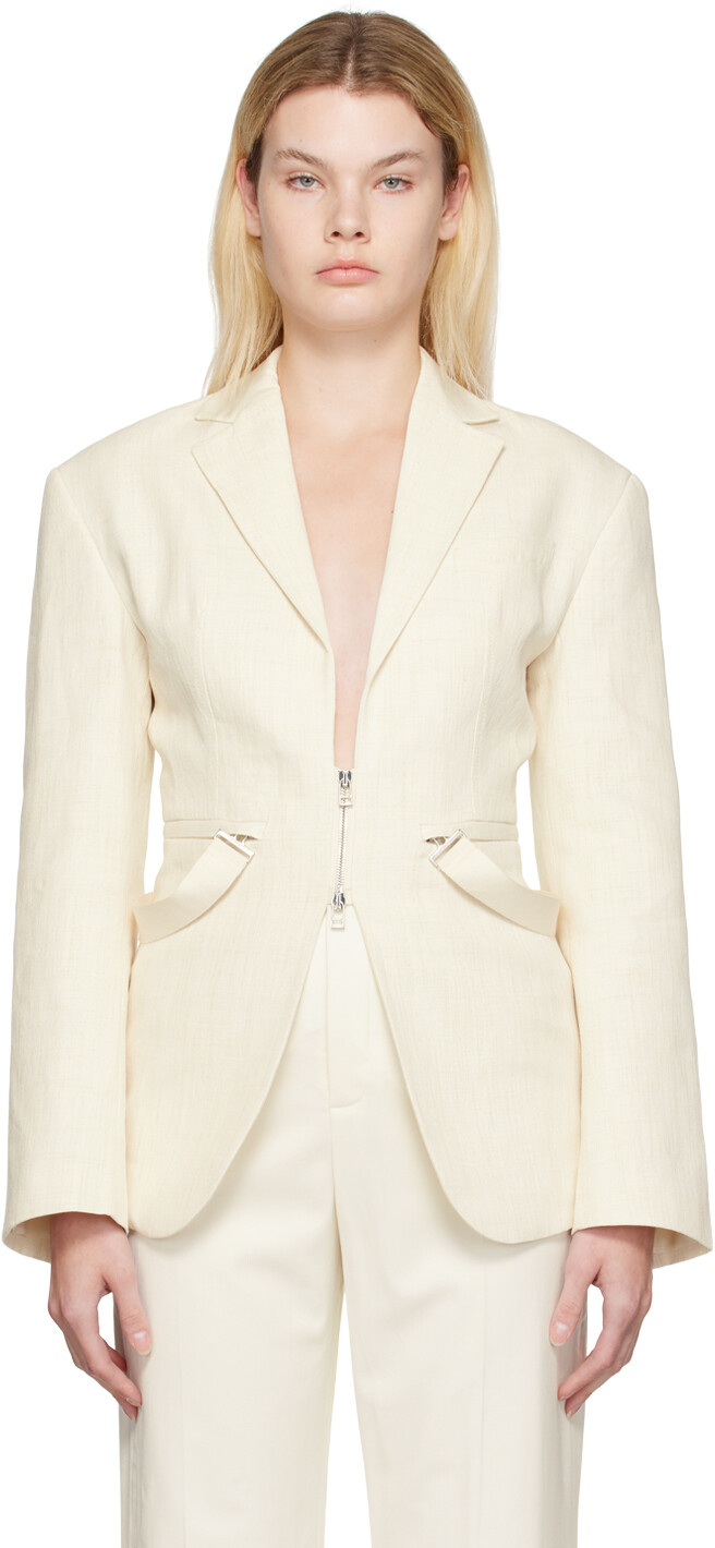 

Блейзер Off-White Le Papier 'La Veste Filu' Jacquemus