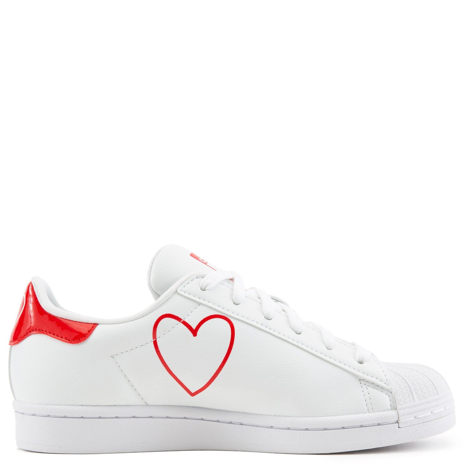 

Кроссовки Adidas (GS) Superstar Girls, Cбелый/красный