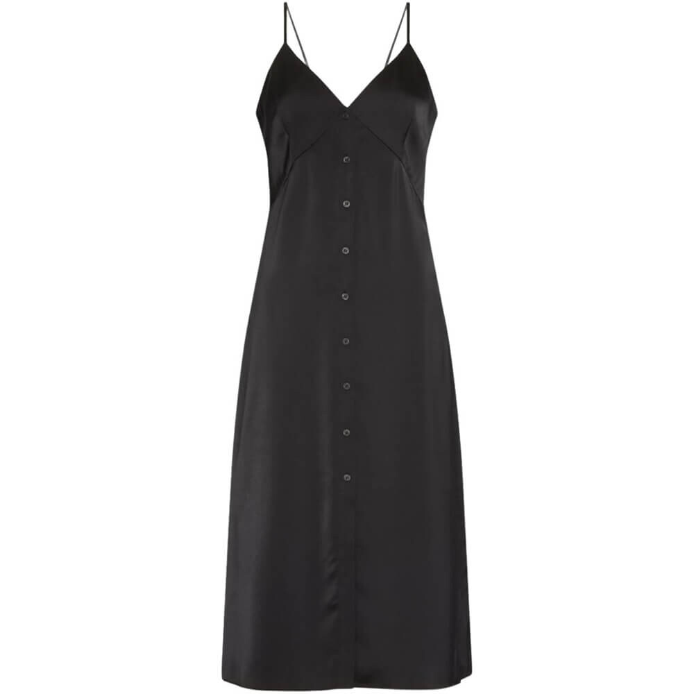

Платье Calvin Klein Jeans Button Through Slip Dress, черный