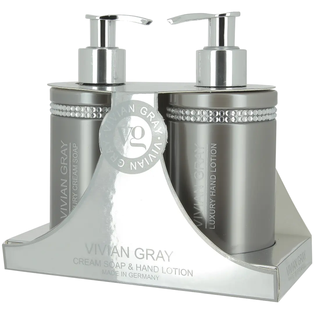 

Vivian Gray Grey Crystals набор: жидкое мыло, 250 мл + лосьон для рук, 250 мл