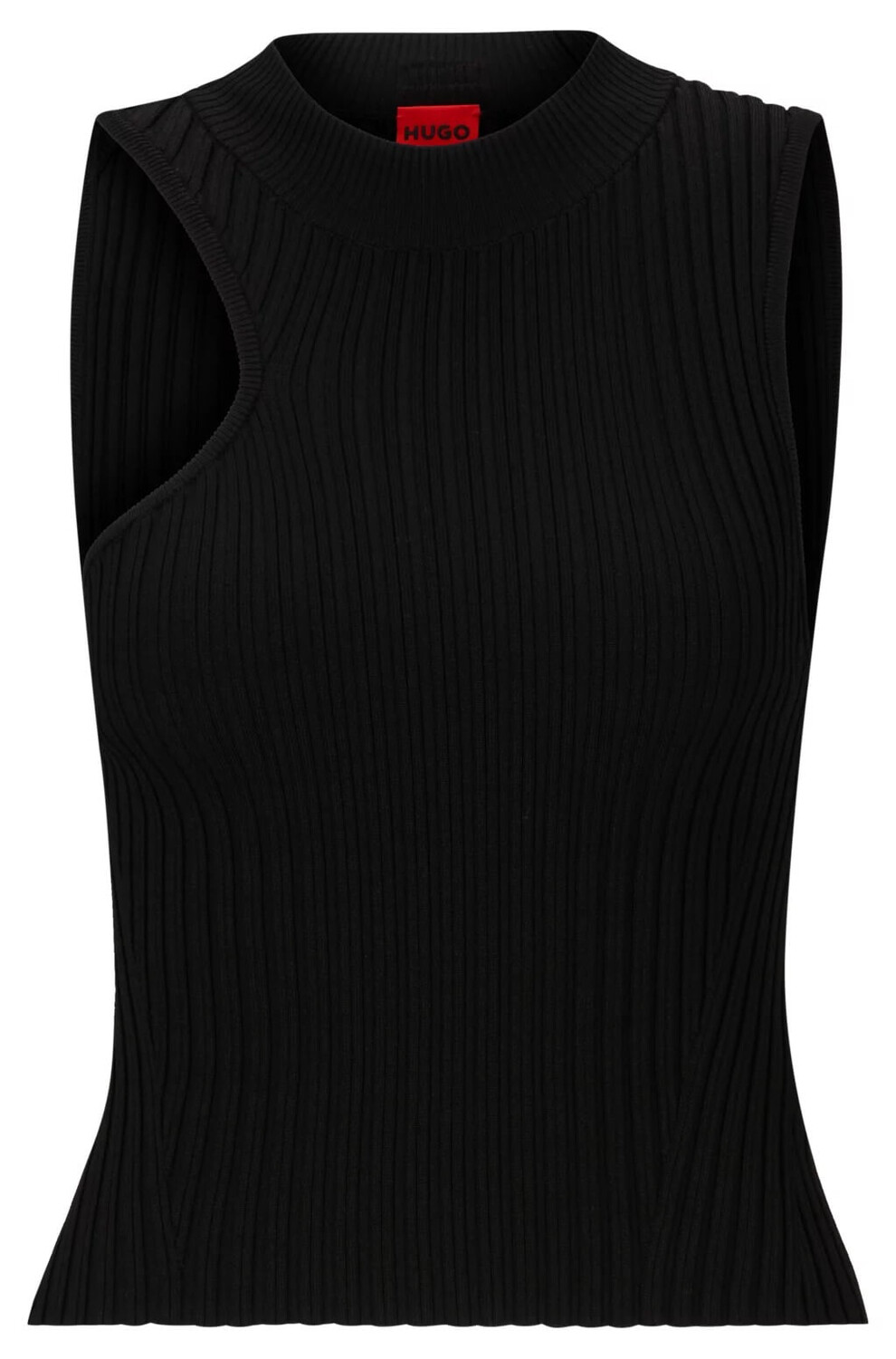 

Топ Boss Mock-neck Asymmetric Detail, черный