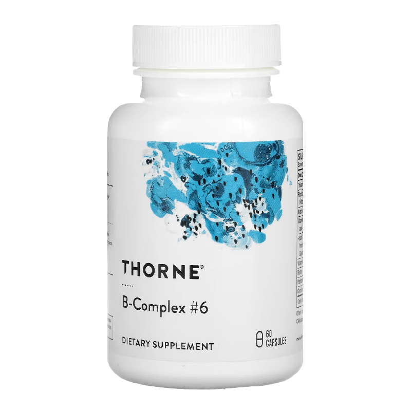Комплекс витаминов группы B6 Thorne Research, 60 капсул комплекс витаминов группы b premier research labs 60 капсул