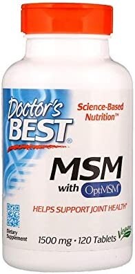 

Набор добавок МСМ Doctor's Best, 4 упаковки, 120 таблеток