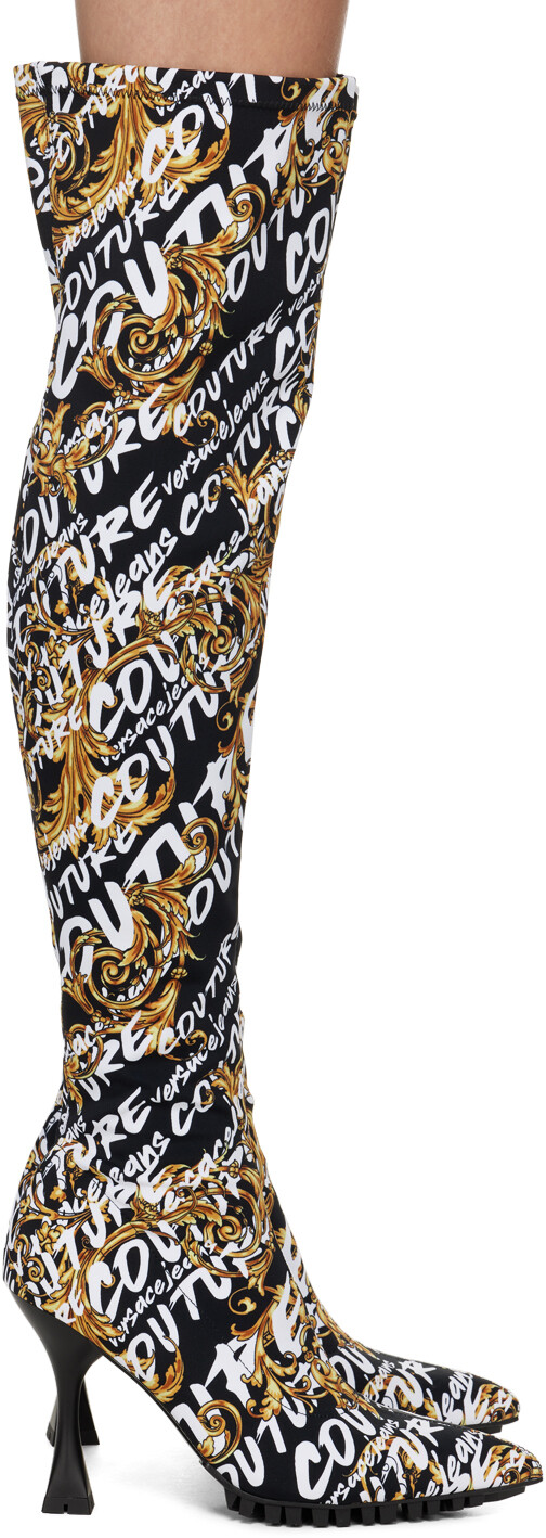

Черные сапоги Versace Jeans Couture, Черный, Черные сапоги Versace Jeans Couture
