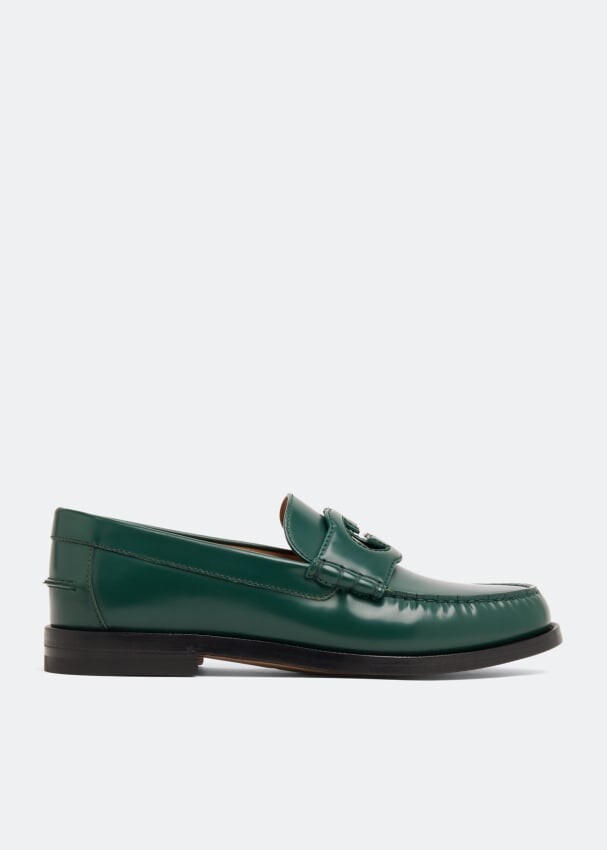 

Лоферы GUCCI Interlocking G loafers, зеленый